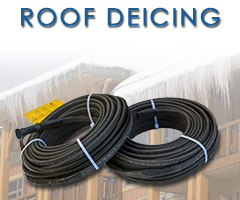 Self-regulating roof deicing cable.