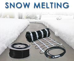 Snow melting heat cable.